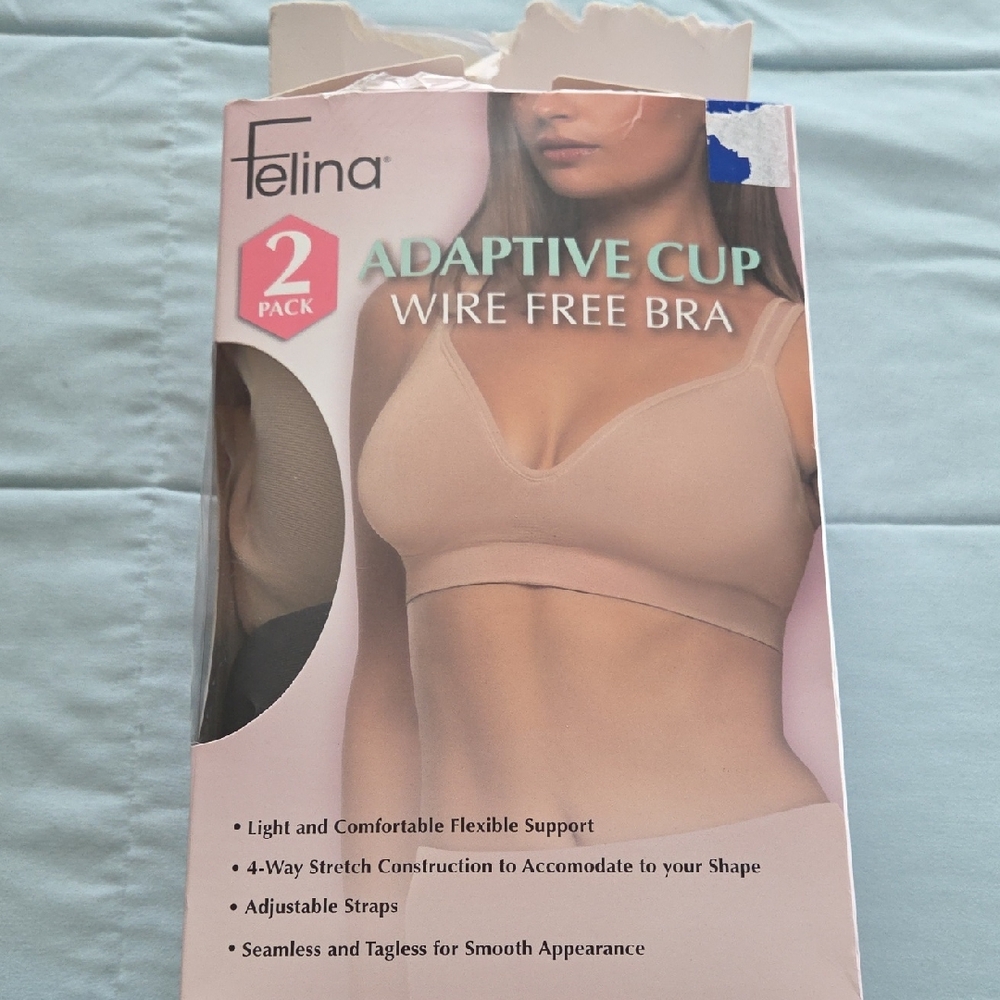 Felina Adaptive Cup Wire Free Bra 2-Pack